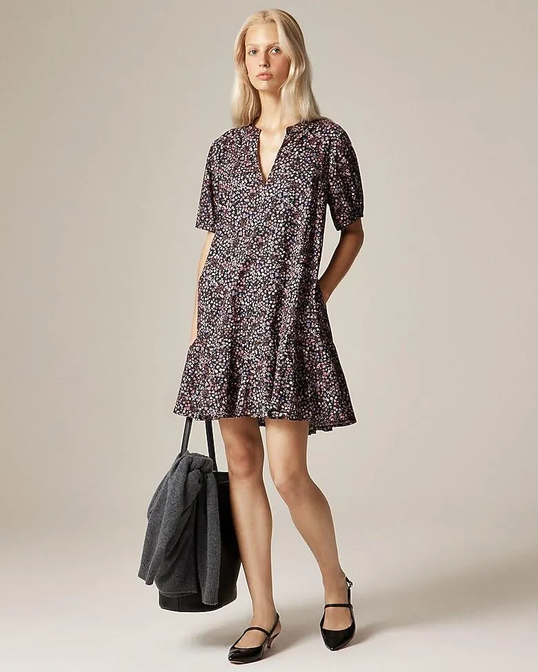 Delilah dress in Liberty® strawberry floral fabric