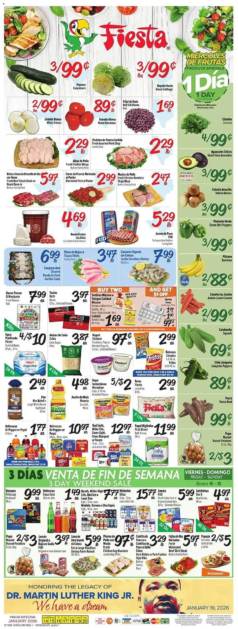 Weekly ad Fiesta Mart weekly ad from January 14 to January 20 2026 - Page 1
