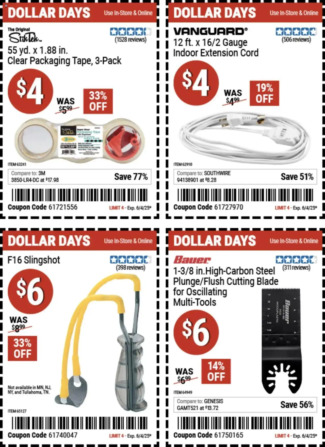 Weekly ad Harbor Freight Dollar Days from May 22 to June 4 2025 - Page 6