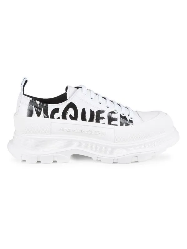 Logo Leather Low Top Chunky Sneakers