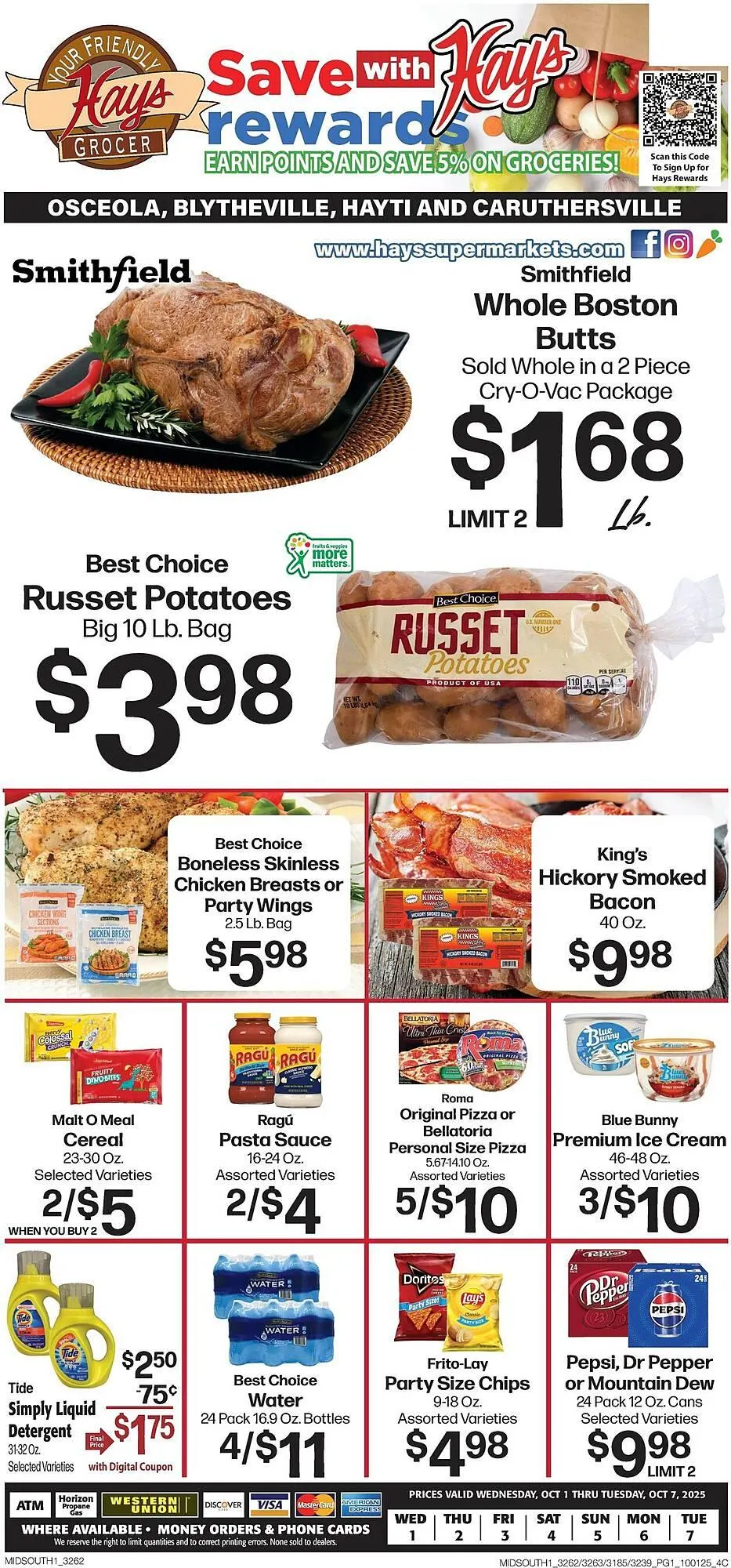 Weekly ad Hays Supermarket weekly ad from October 1 to October 7 2025 - Page 1