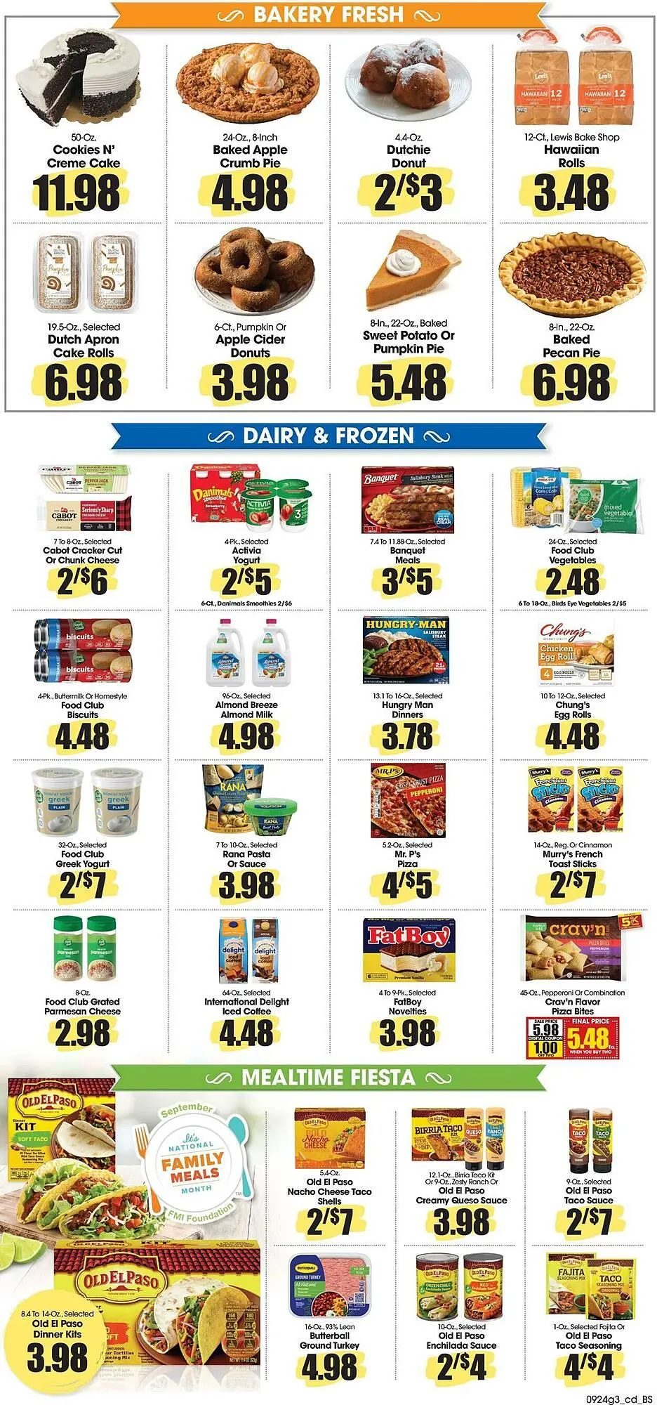 Weekly promotion Food King weekly ad spanning from September 24 to September 30 2025 - Page 3 for Catalogue 365