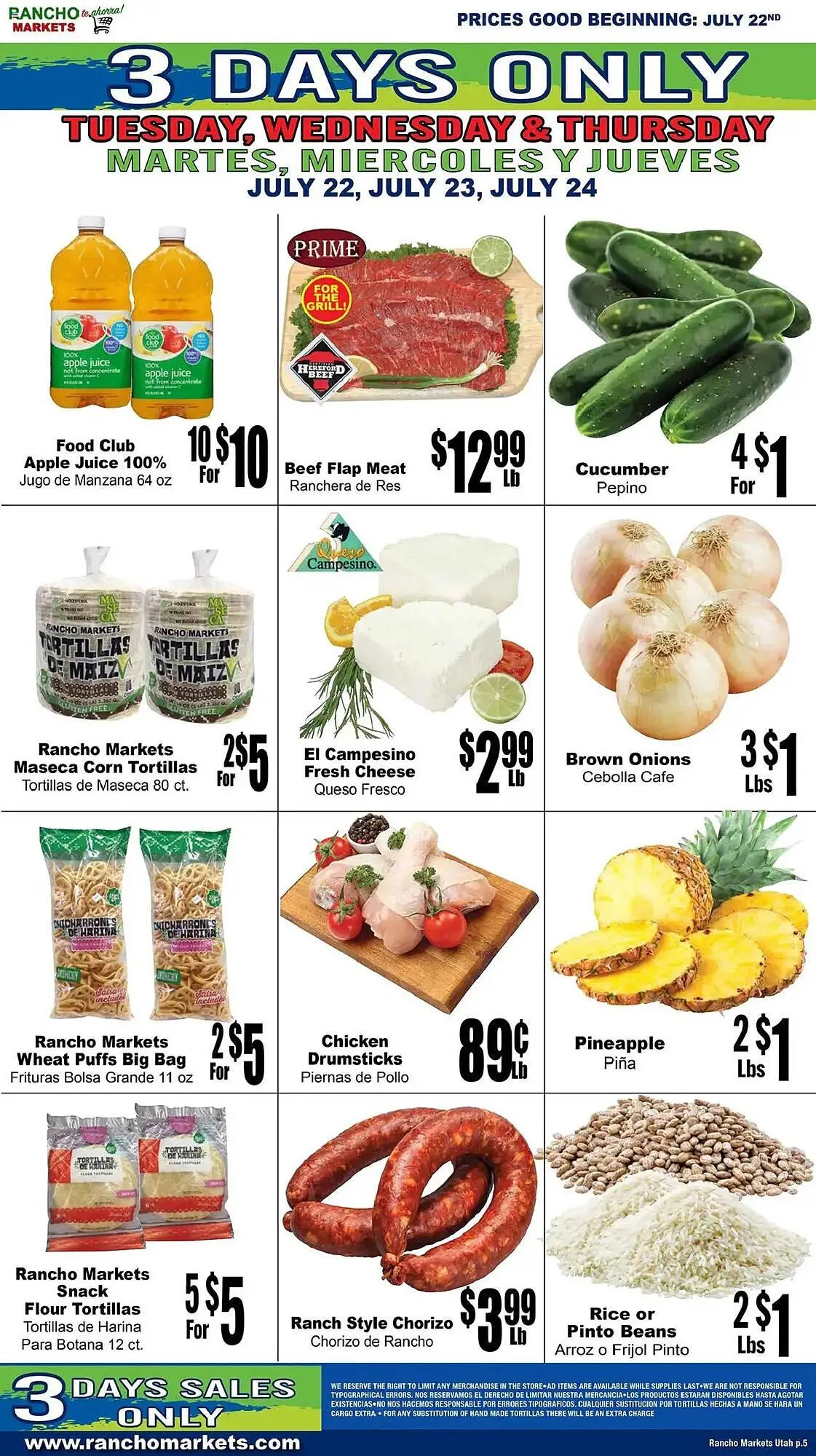 Weekly ad Rancho Markets Weekly Ad from July 22 to July 28 2025 - Page 5
