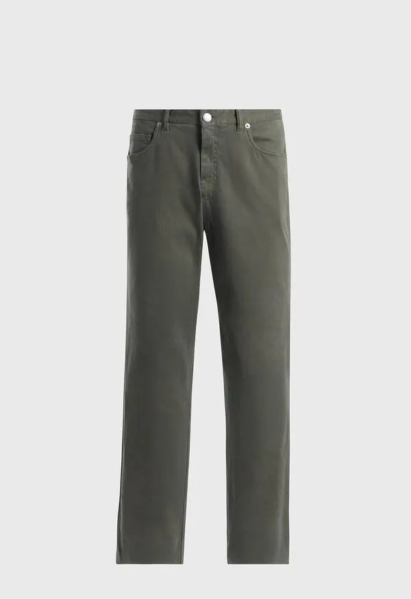 Cotton Twill Five Pocket Trouser