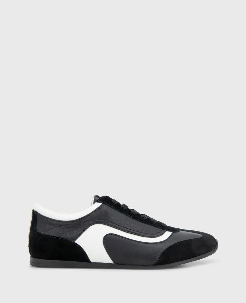 Alma Leather Sneaker - BLACK LEATHER