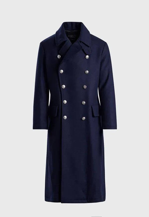 Double Breasted Wool Overcoat
