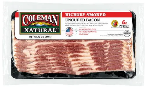 Coleman Natural Foods Hickory Smoked Uncured Bacon