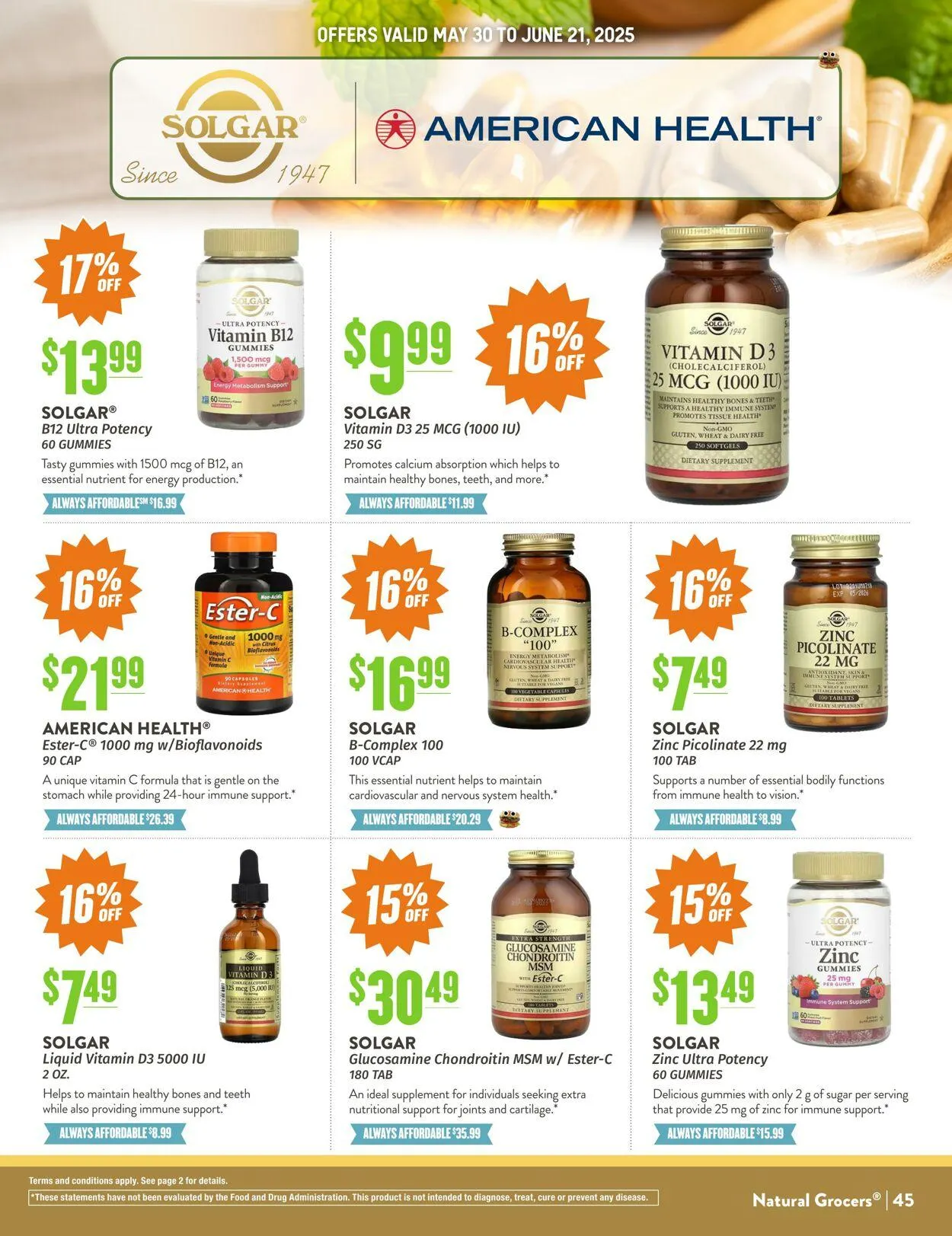 Weekly ad Natural Grocers from June 2 to June 18 2025 - Page 45