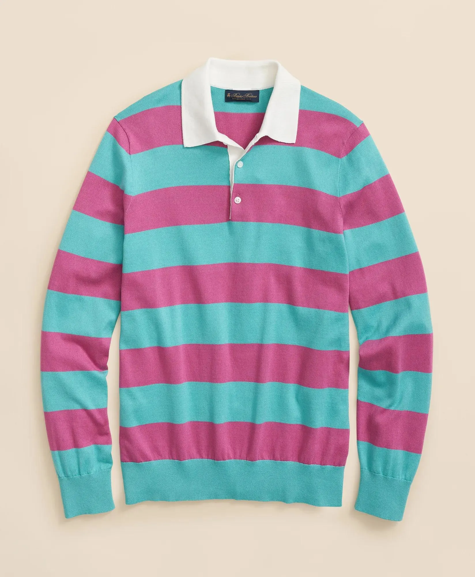 Rugby Stripe Sweater in Pima Cotton