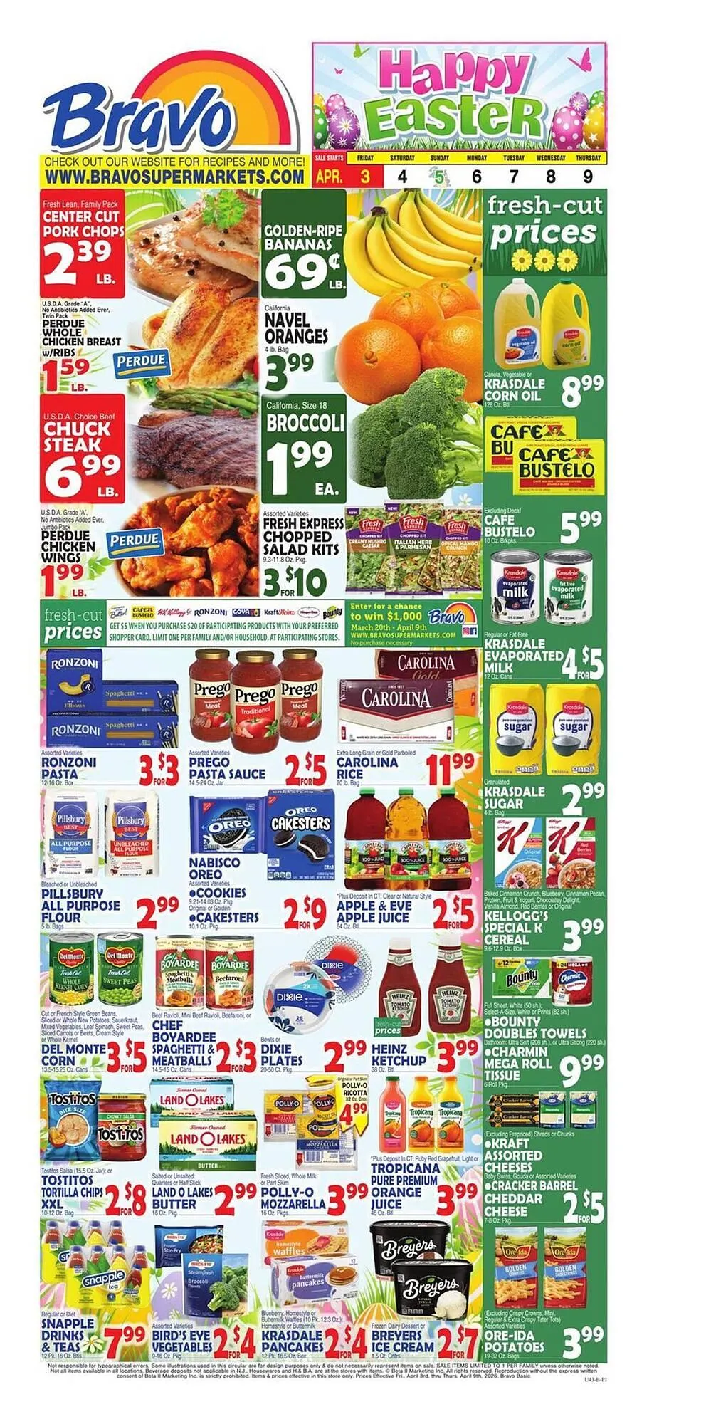 Weekly ad Bravo Supermarkets weekly ad from April 3 to April 9 2026 - Page 1