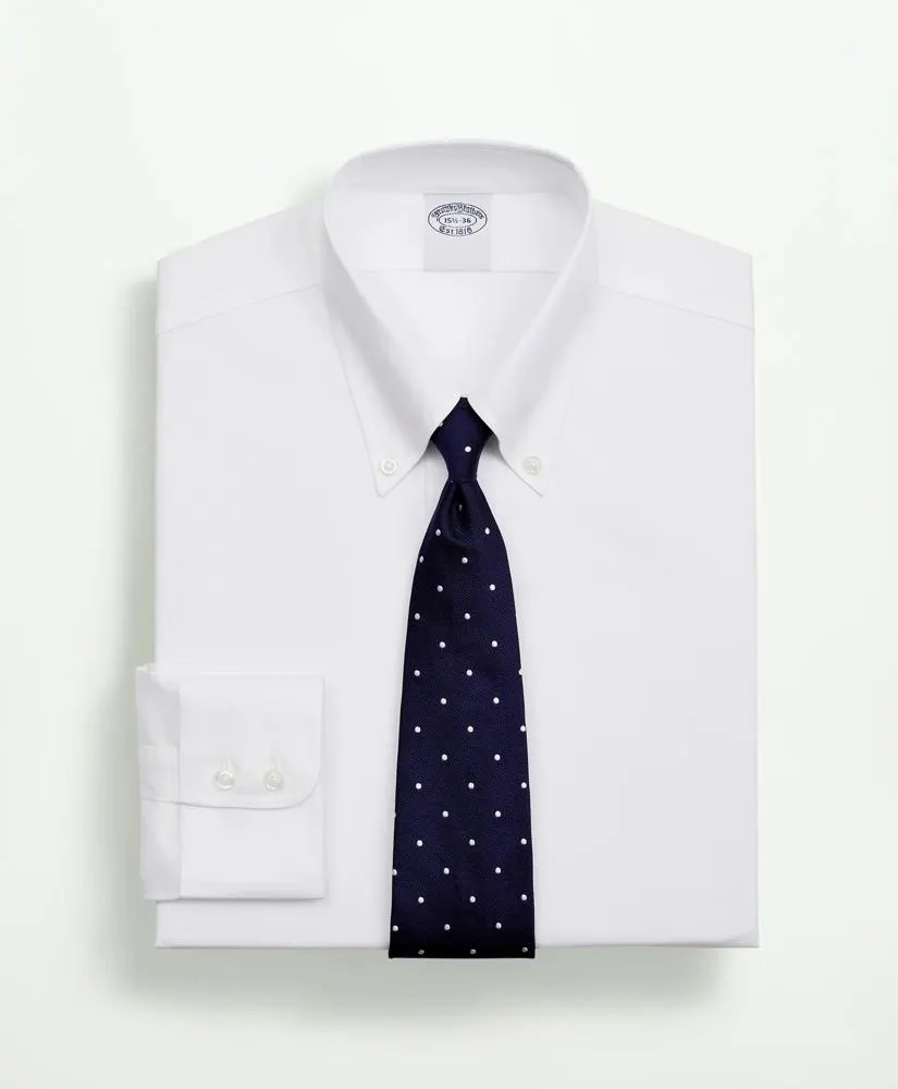 Stretch Supima® Cotton Non-Iron Twill Button-Down Collar Dress Shirt