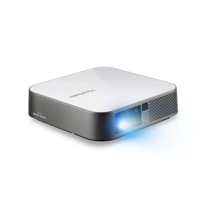M2e - 1080p Projector with 1000 LED Lumens, Bluetooth Speakers, USB C and Wi-Fi