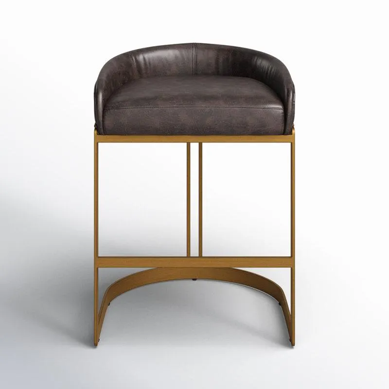 Bradley Genuine Leather Bar & Counter Stool