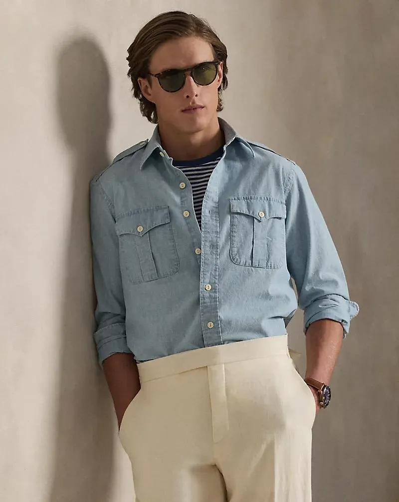 Classic Fit Chambray Workshirt