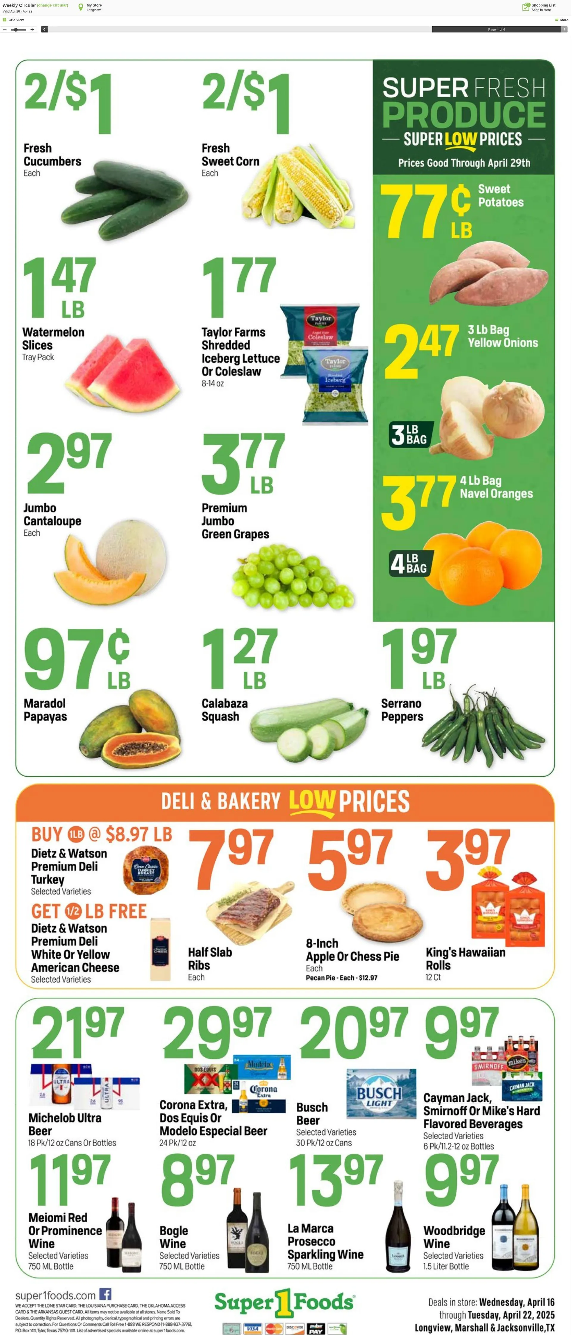 Weekly ad Super1Foods from April 16 to April 22 2025 - Page 4