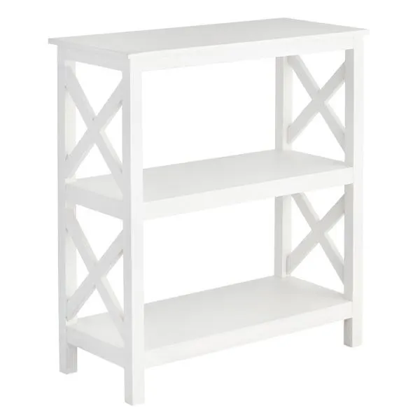 Providence Xavier 3-Tier Bookshelf, White