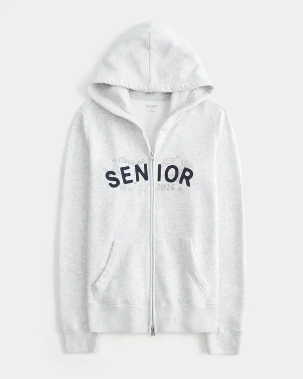 Zip-Up Senior Graphic Hoodie