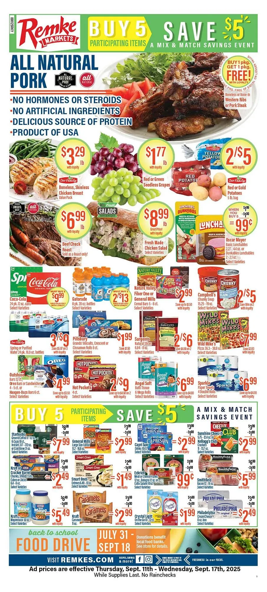 Weekly ad Remke weekly ad from September 11 to September 17 2025 - Page 1