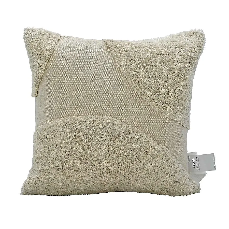 Origin 21 18-in x 18-in Ivory Square Indoor Decorative Pillow