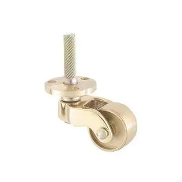Restorers Solid Brass Caster - 15/16 Inch Wheel