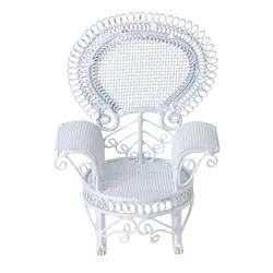 Distressed Miniature Victorian Garden Rocking Chair