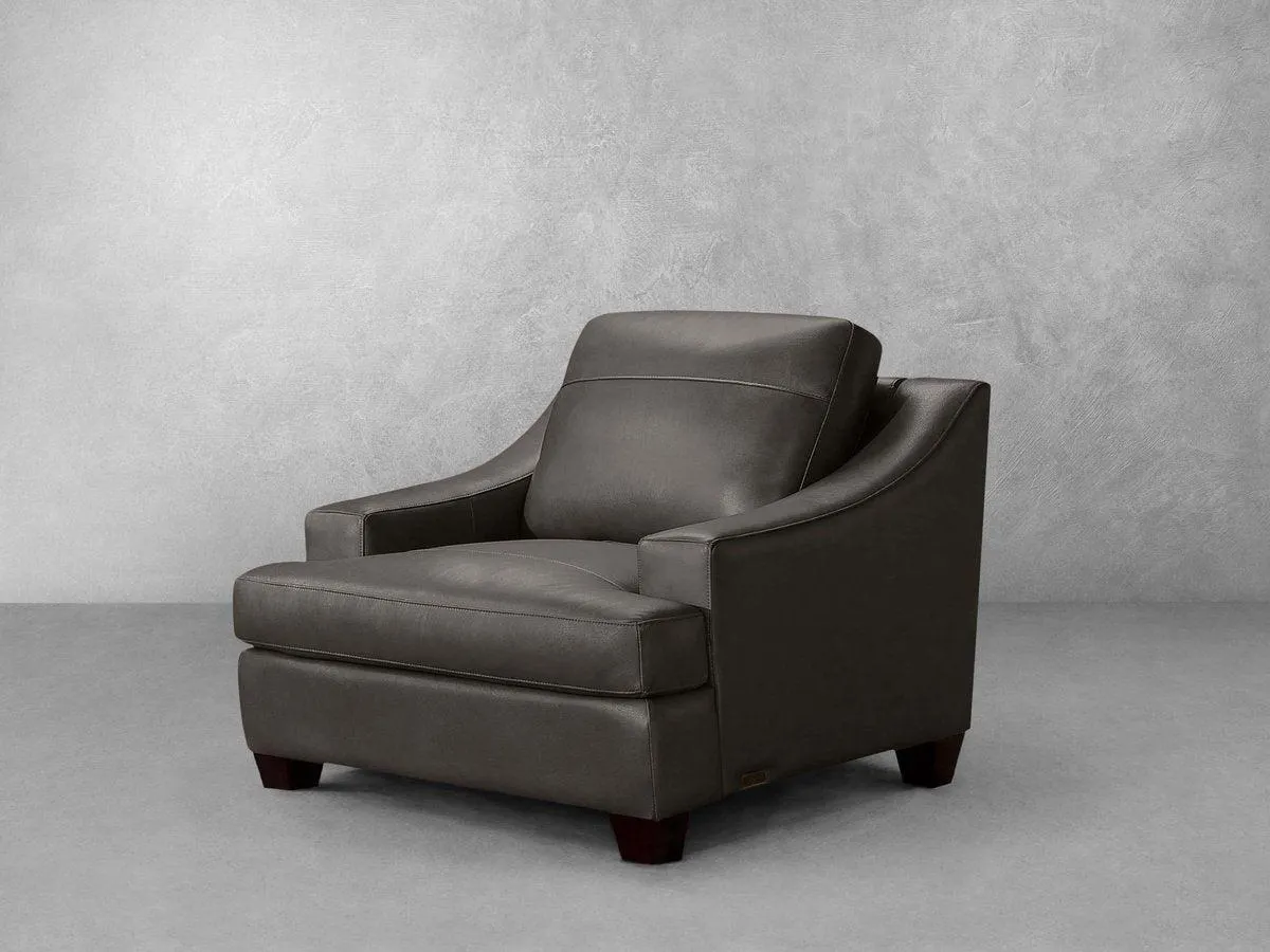 Merona Leather Chair - Gray