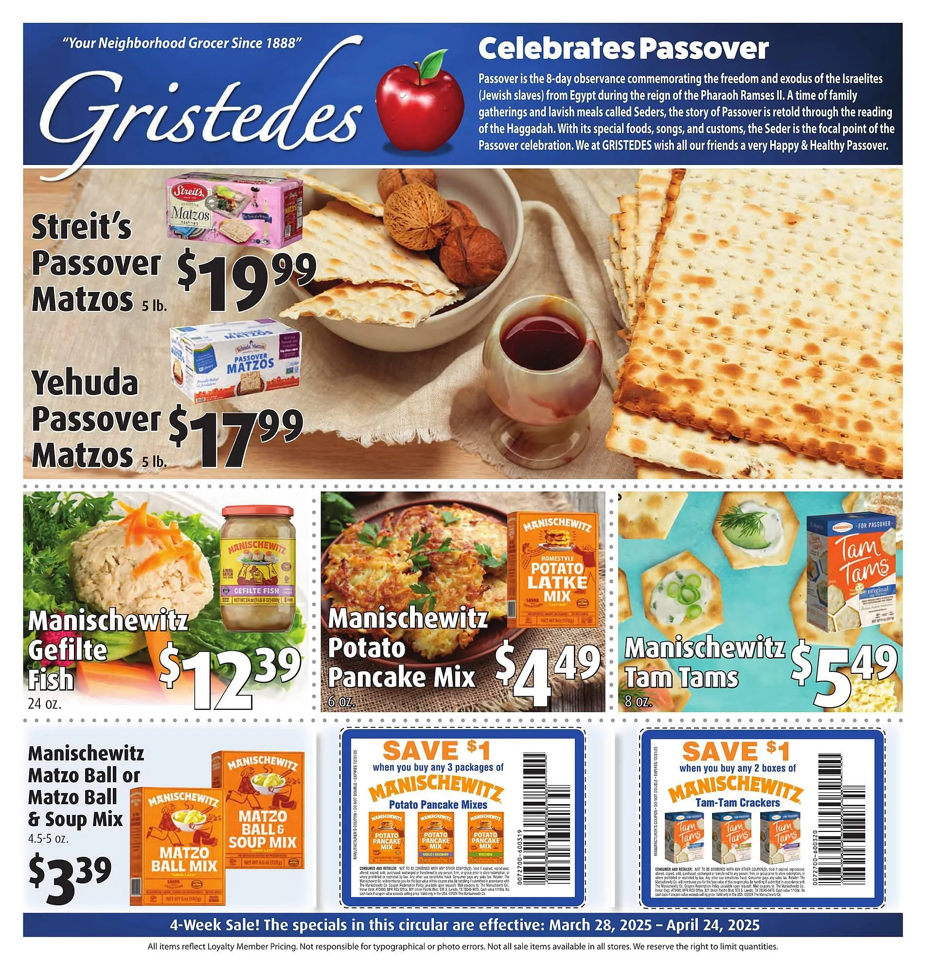 Weekly ad Gristedes Weekly Ad from March 28 to April 24 2025 - Page 1