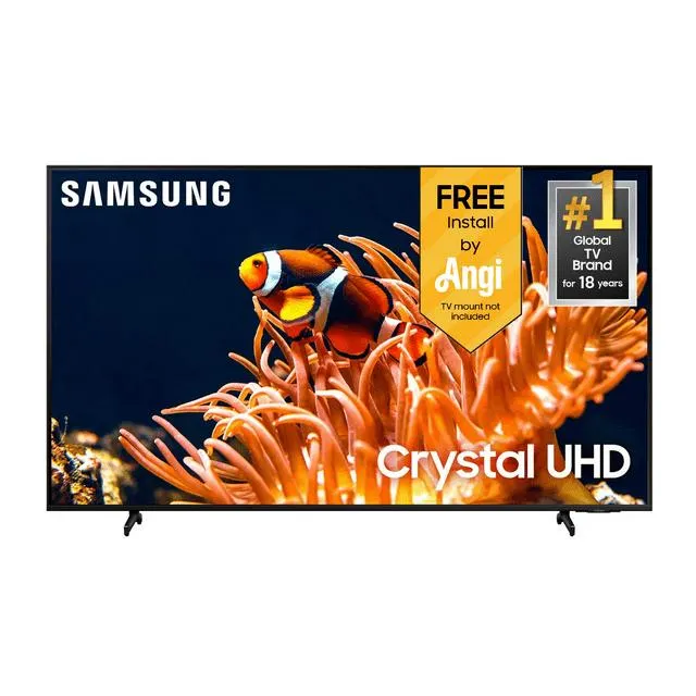 SAMSUNG 75” Class DU8000B Crystal UHD 4K Smart TV UN75DU8000BXZA 2024