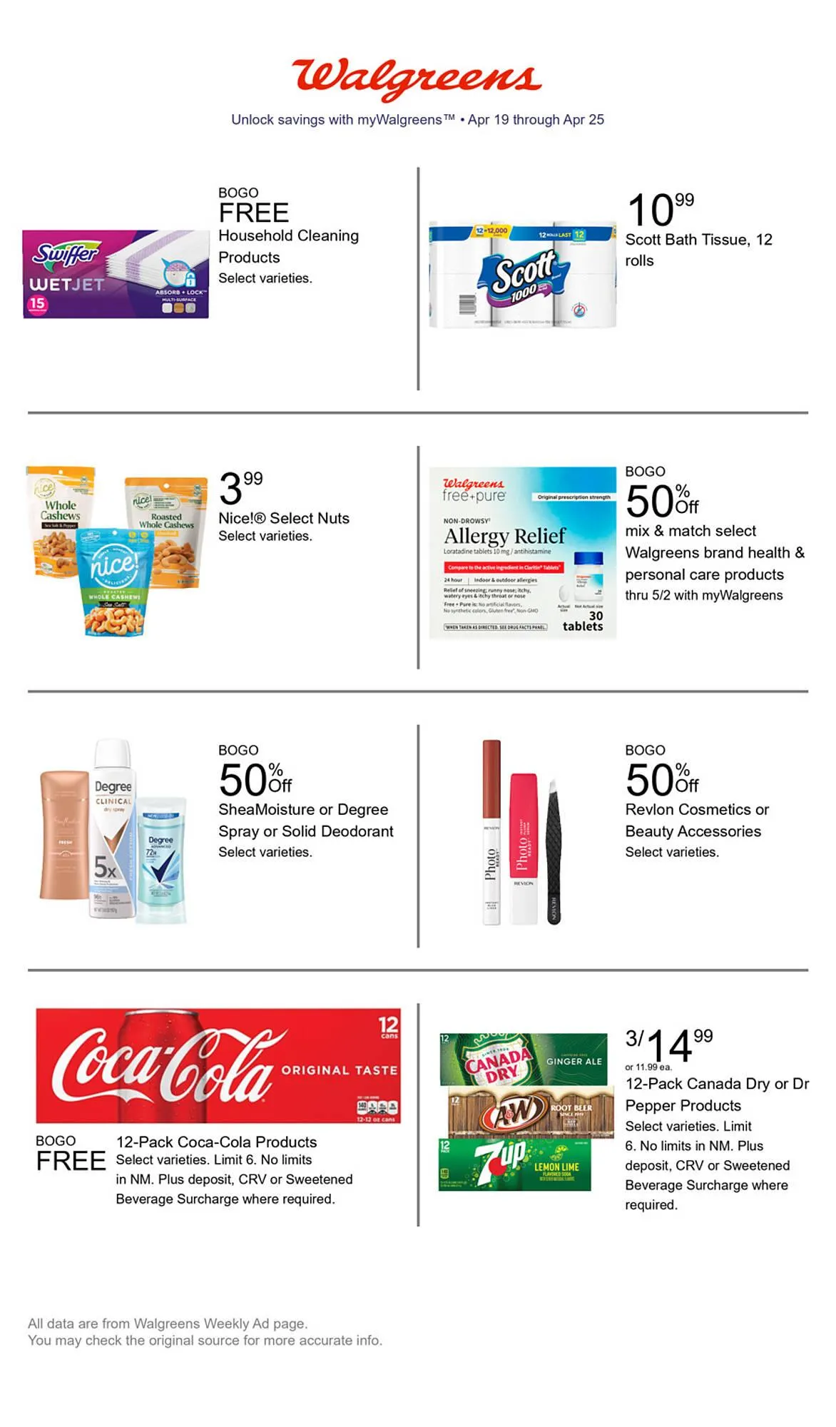 Weekly ad Walgreens weekly ad from April 19 to April 25 2026 - Page 1