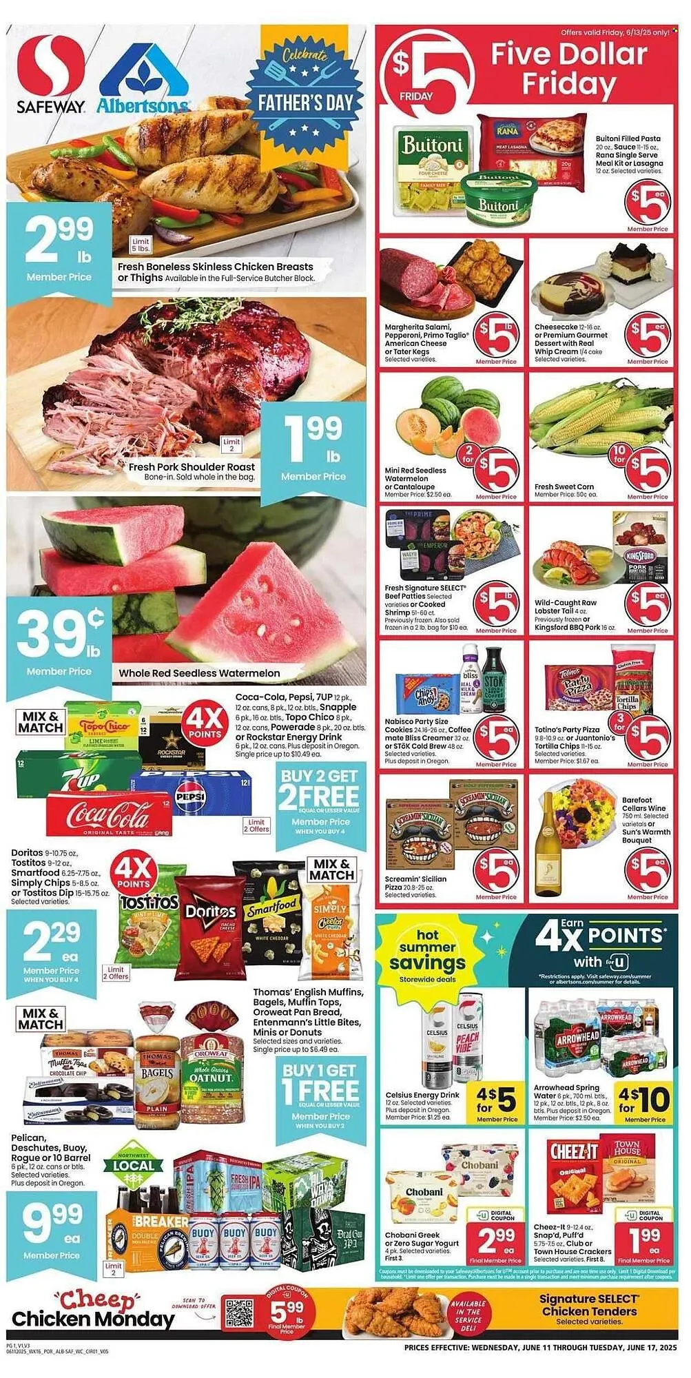 Weekly ad Albertsons Weekly Ad from June 11 to June 17 2025 - Page 1