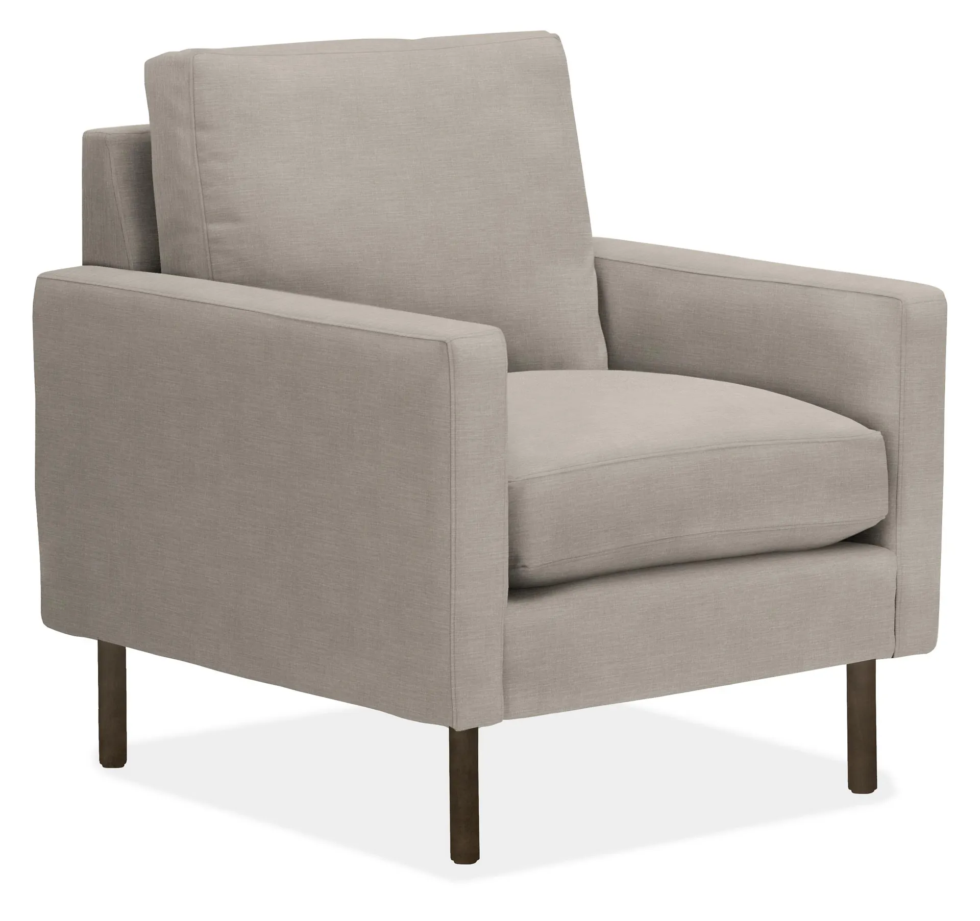 Jasper 30" Chair in Mori Cement w/Charcoal Round Legs