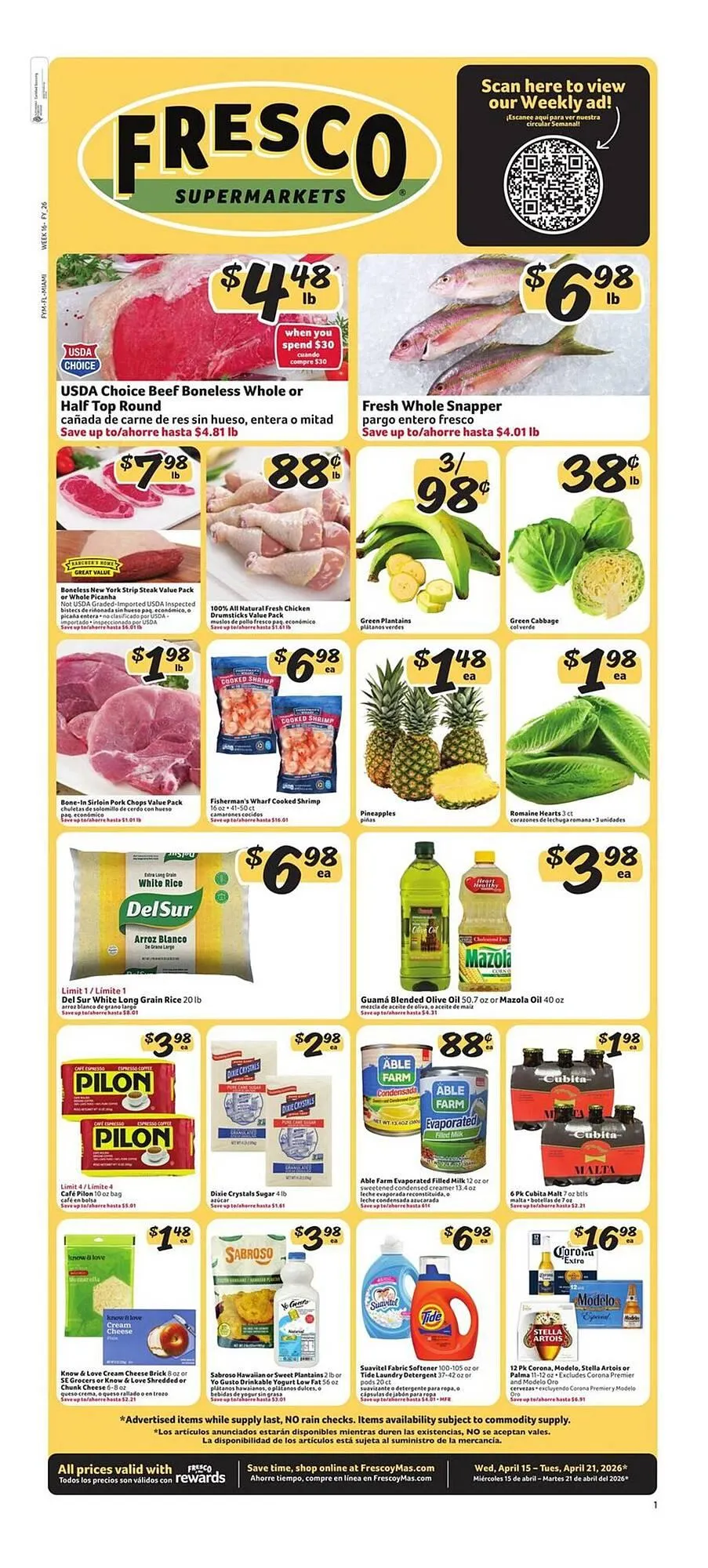 Fresco y Más weekly ad - 1