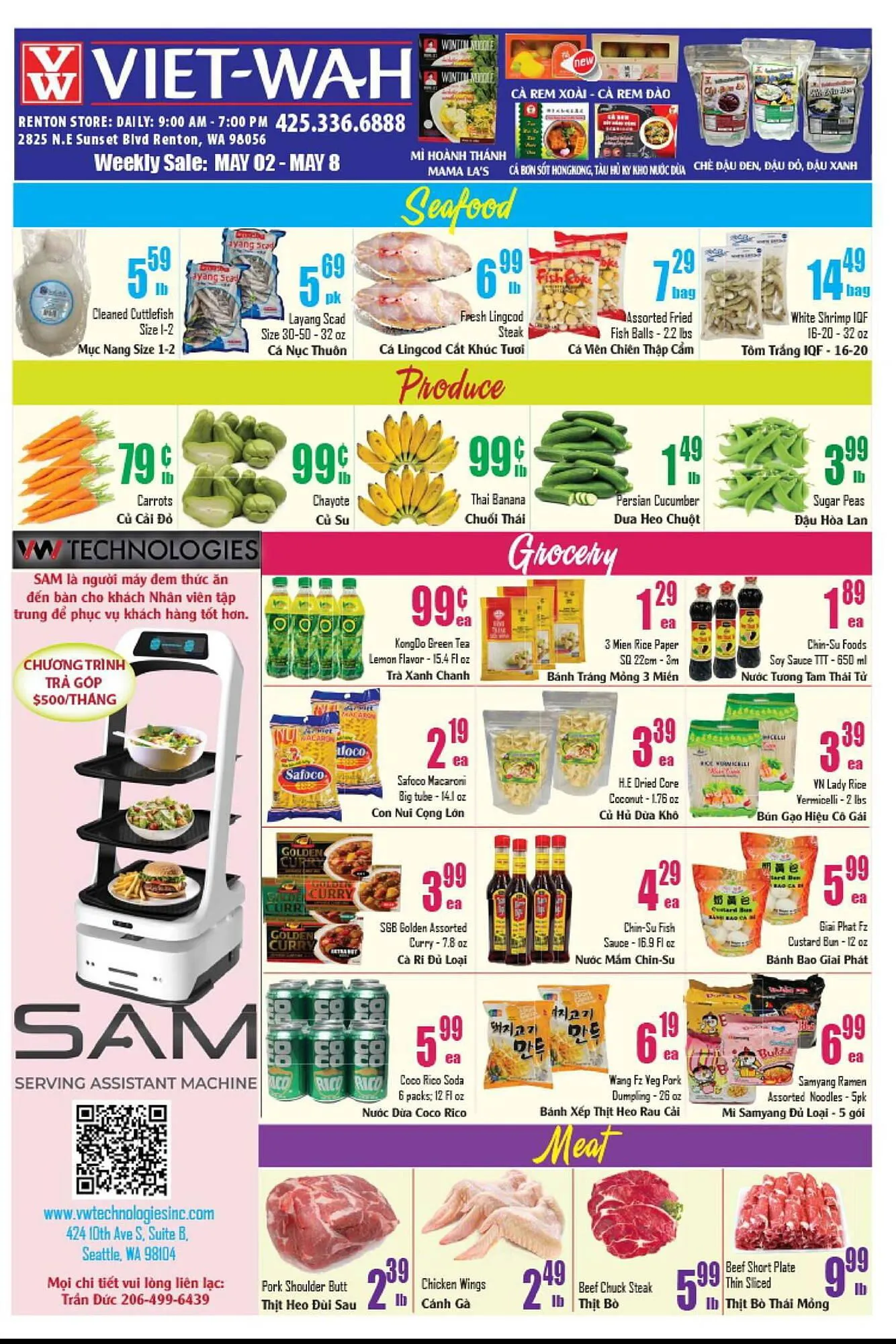 Viet Wah Supermarket Weekly Ad - 1