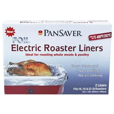 PanSaver Foil Electric Roaster Liners - 2 Pk