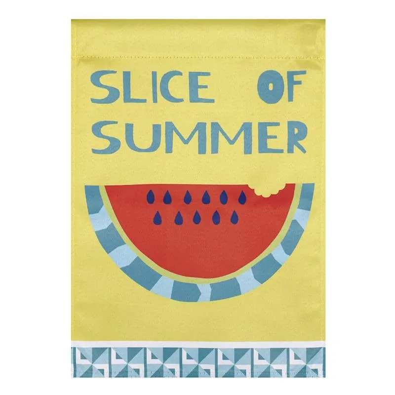 Sunny Club Slice of Summer Garden Flag, 18"