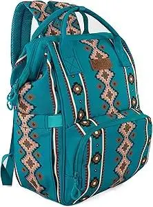 Montana West Wrangler Callie Diaper Bag Backpack with Stroller Straps Multifunction Baby Travel Bag WG2204-9110TQ