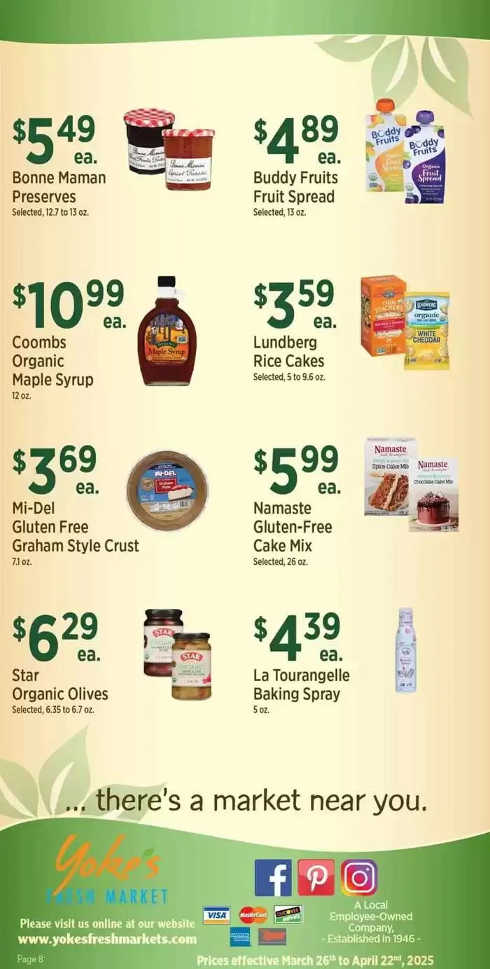 Weekly ad Yoke's Fresh Market Nature's Corner from March 26 to April 22 2025 - Page 8