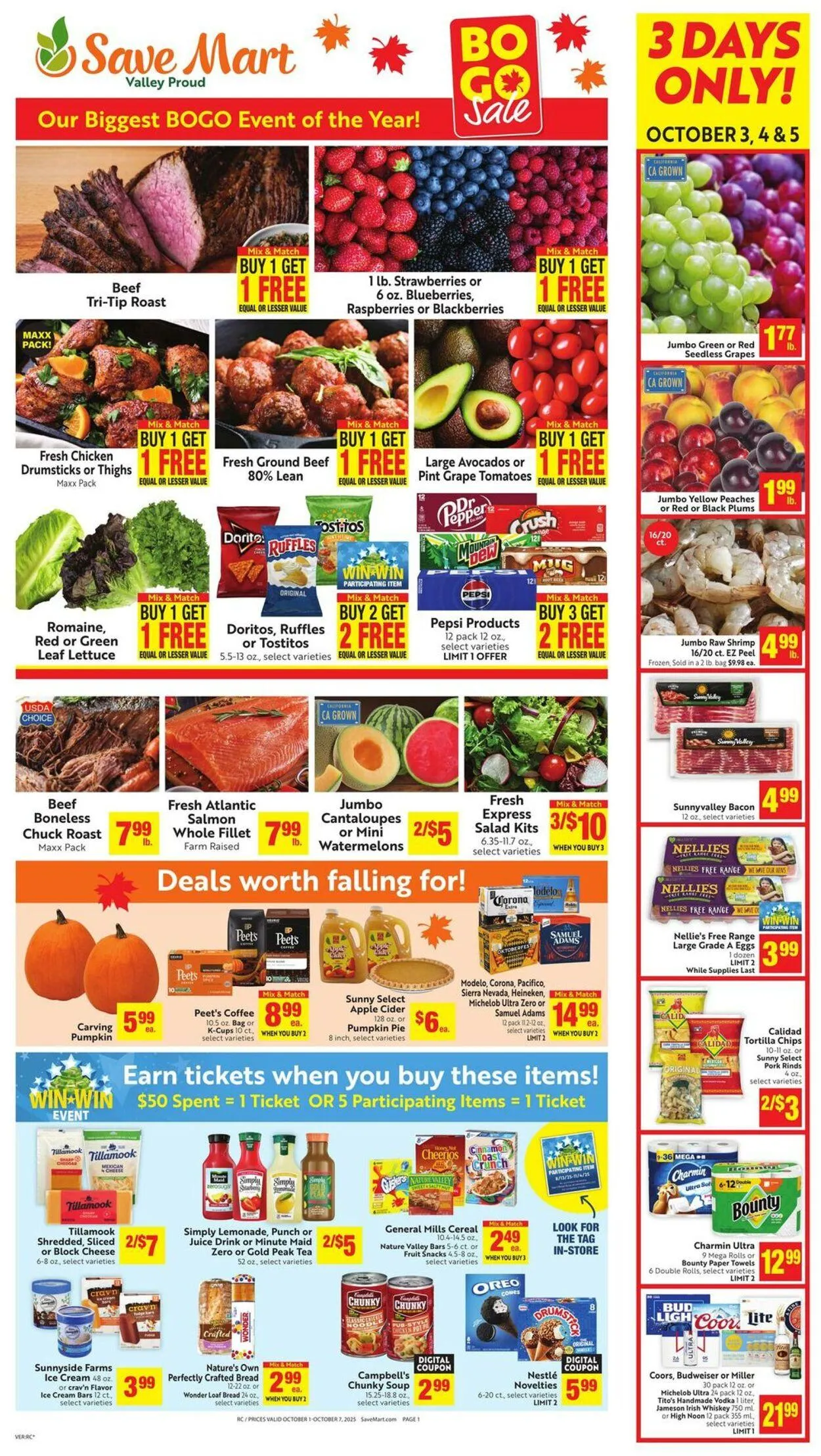 Weekly ad Save Mart Current weekly ad from October 1 to October 7 2025 - Page 1