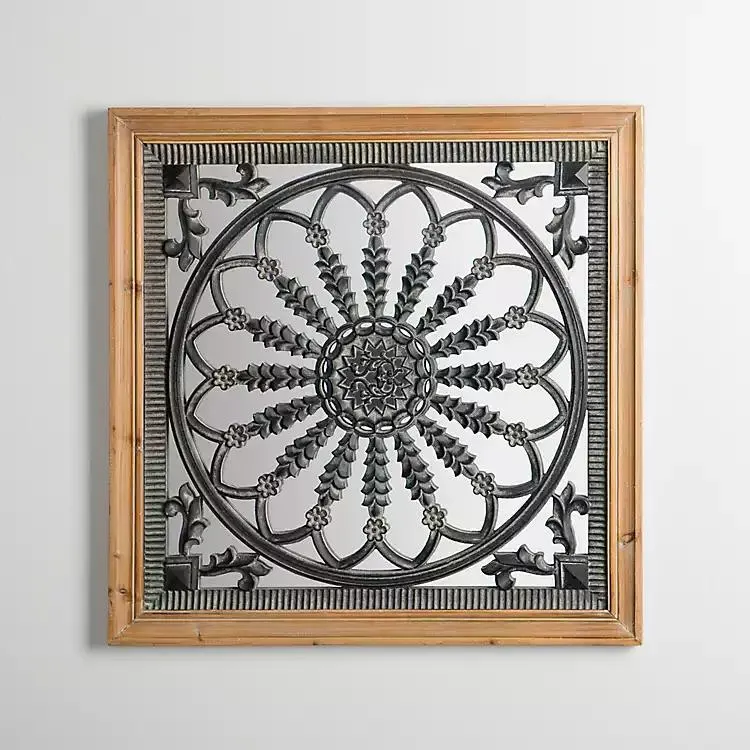 Evangeline Medallion Mirror Wall Plaque