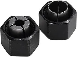 1/2'' and 1/4'' Router Collet for Bosch 2610906284, 2610906283, Compatible with Dewalt 326286-03, 326286-04, Hitachi 323-421, 325-199, Big Horn 19693, 19691, RC025DW & RC050DW