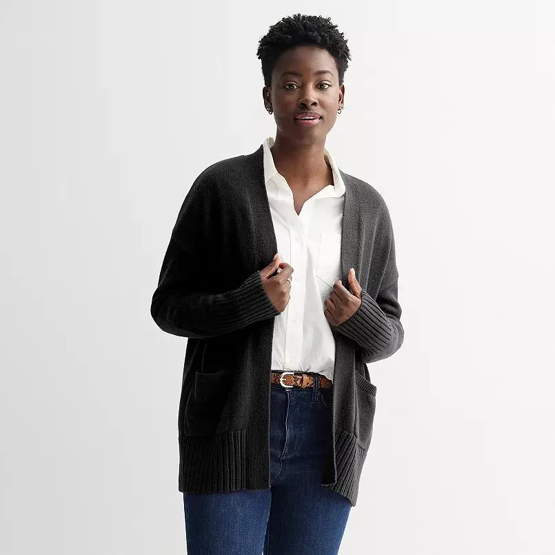 Women's Sonoma Goods For Life® Open Front Longline Cardigan