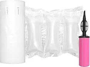 Air Pillows for Shipping with Pump Packaging Air Bags 400 Count Inflatable Shipping Supplies Box Filler Packing Materials Alternative to Packing Peanuts, Purse Stuffers for Shape 3.54" x 7.87"
