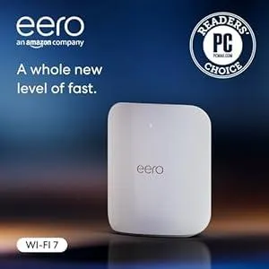 Amazon eero Max 7 mesh wifi router (newest model) - Supports internet plans up to 10 Gbps, Coverage up to 2,500 sq. ft., Connect 250+ devices, 1-pack