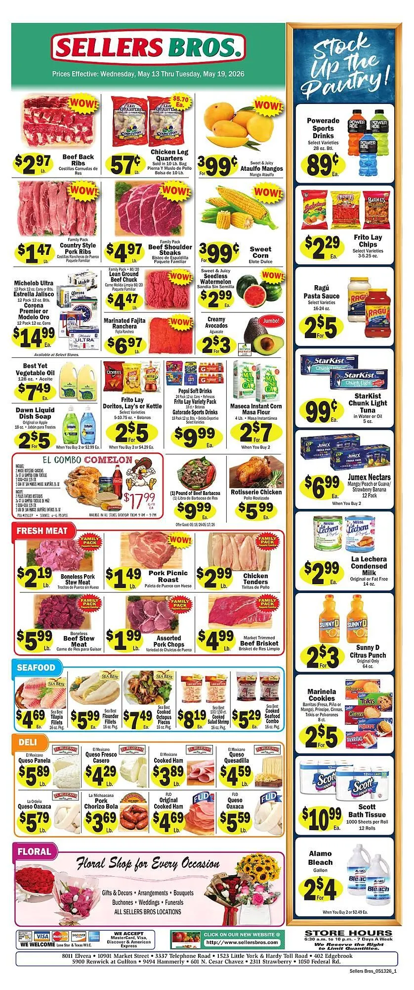 Weekly ad Sellers Bros weekly ad from May 13 to May 19 2026 - Page 1