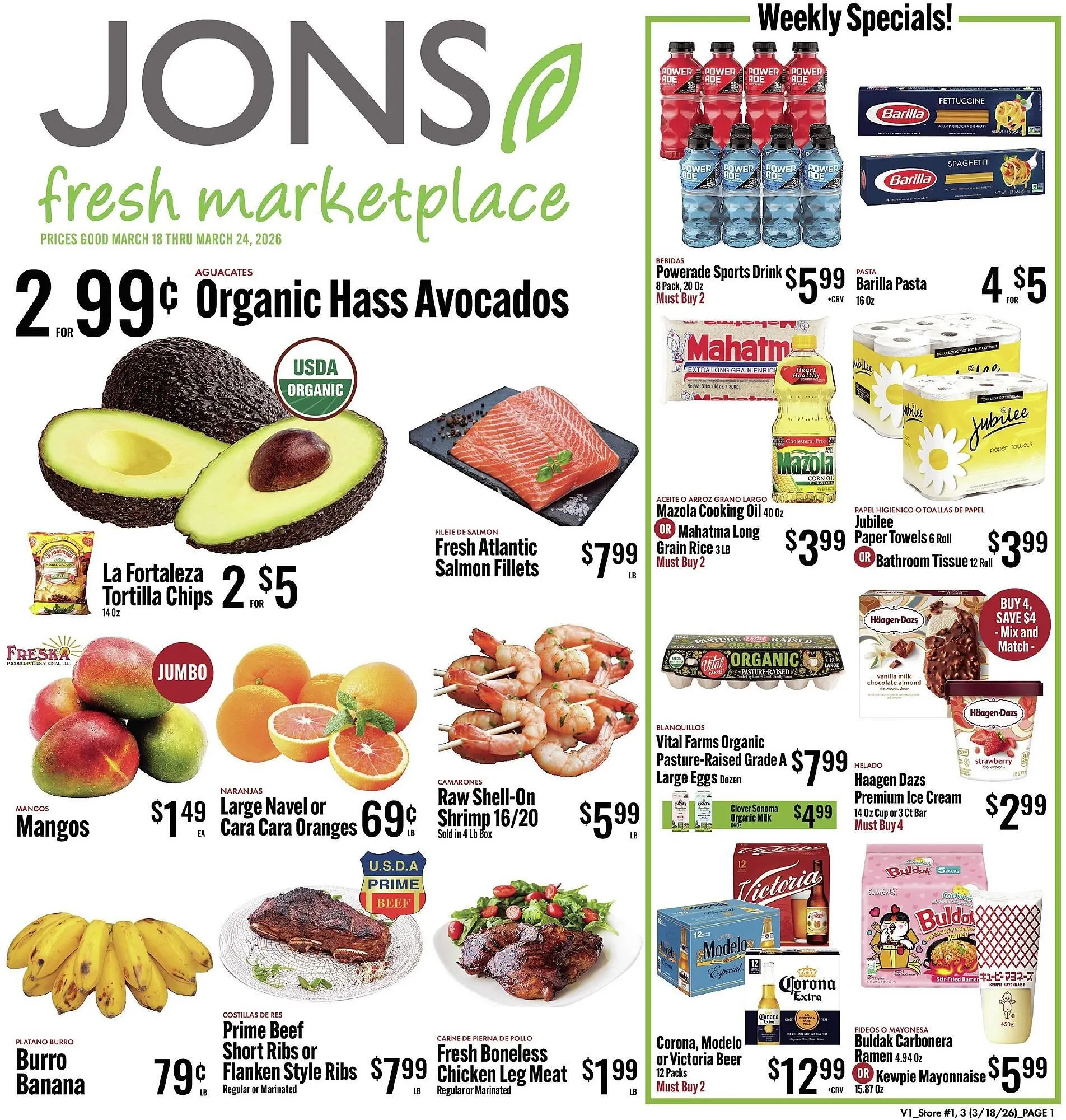 Weekly ad Jons International weekly ad from March 18 to March 24 2026 - Page 1