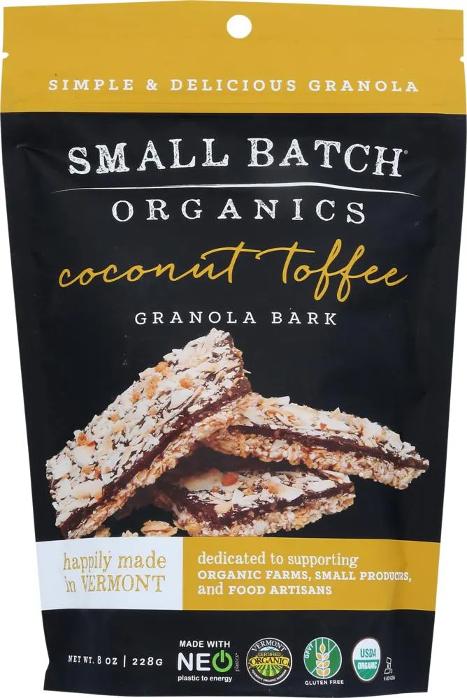 Organic Coconut Toffee Granola Bark