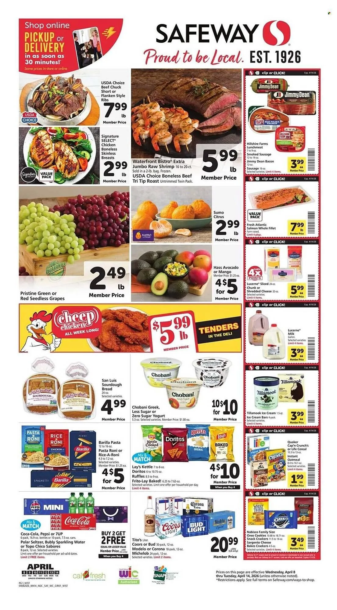Weekly ad Safeway weekly ad from April 8 to April 14 2026 - Page 1