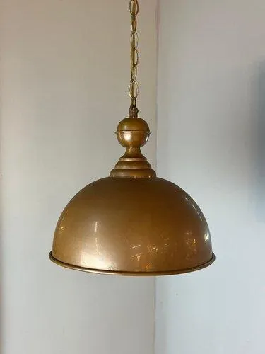Copper Hanging Lamp with Chain