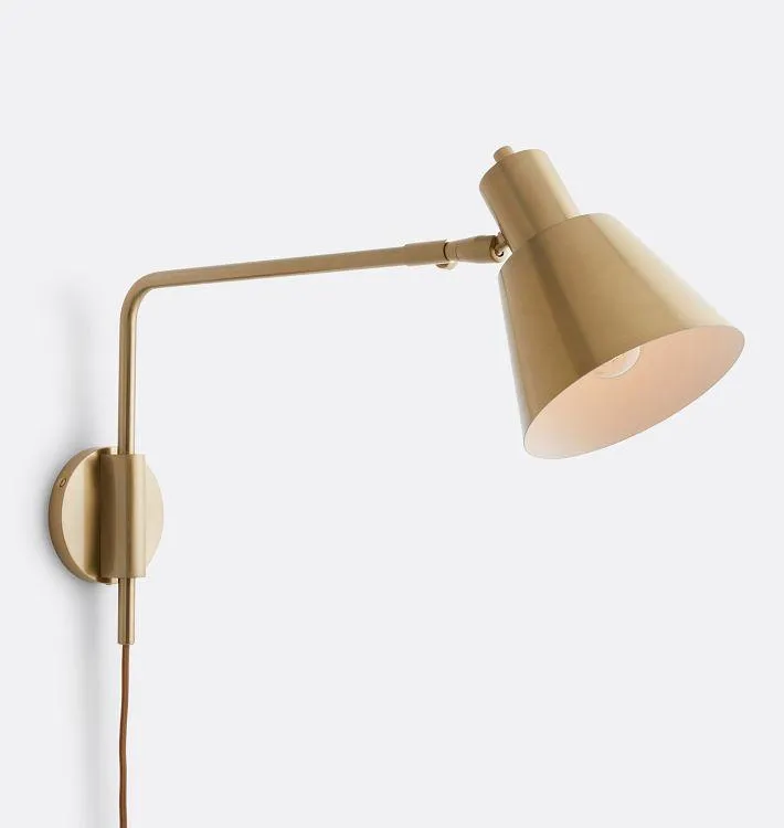 Cylinder Adjustable Plug-In Sconce