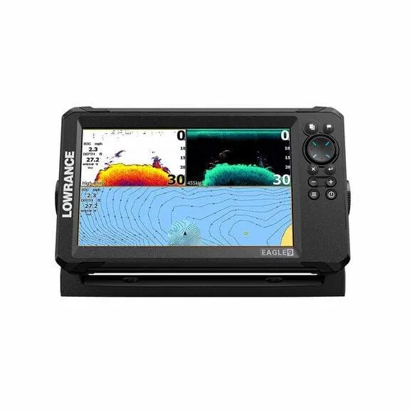 Eagle 9 Fishfinder/Chartplotter Combo with TripleShot™ HD Transducer and C-MAP® Discover OnBoard™ Charts for the US and Canada